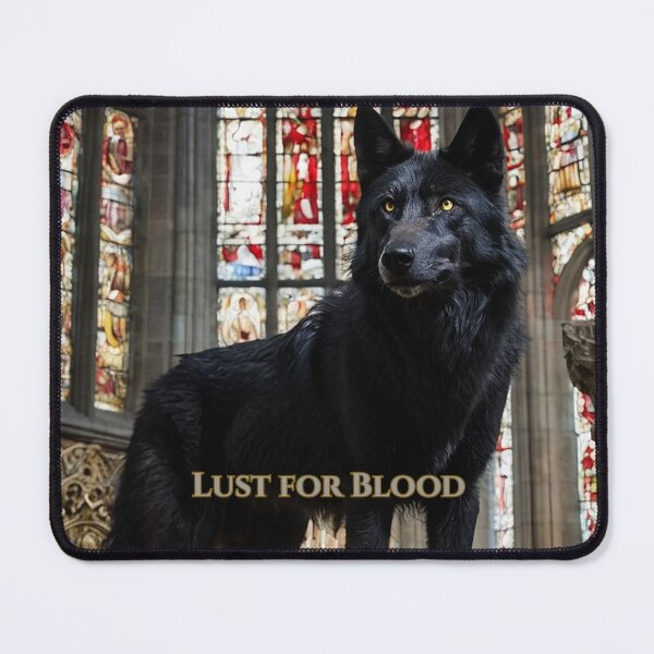 Item preview, Dark Sacred Wolf Declares Hunger at Cathedral Altar designed and sold by GeoWhimsy Studio.