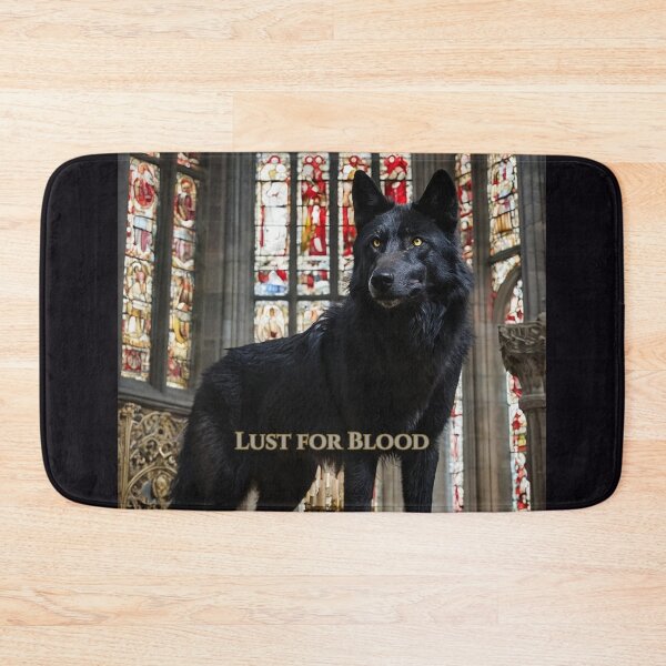 Item preview, Dark Sacred Wolf Declares Hunger at Cathedral Altar designed and sold by GeoWhimsy Studio.