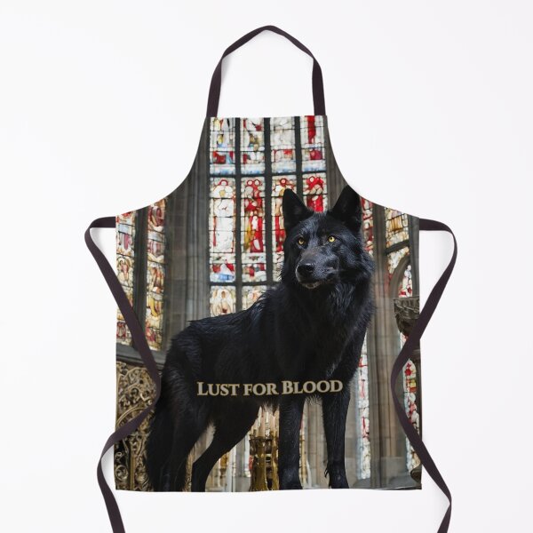 Item preview, Dark Sacred Wolf Declares Hunger at Cathedral Altar designed and sold by GeoWhimsy Studio.