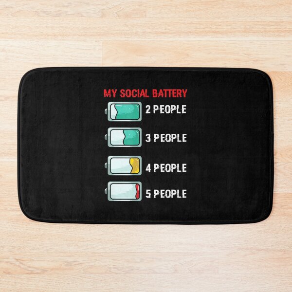 Item preview, My Social Battery - Antisocial designed and sold by JohnVBurks.