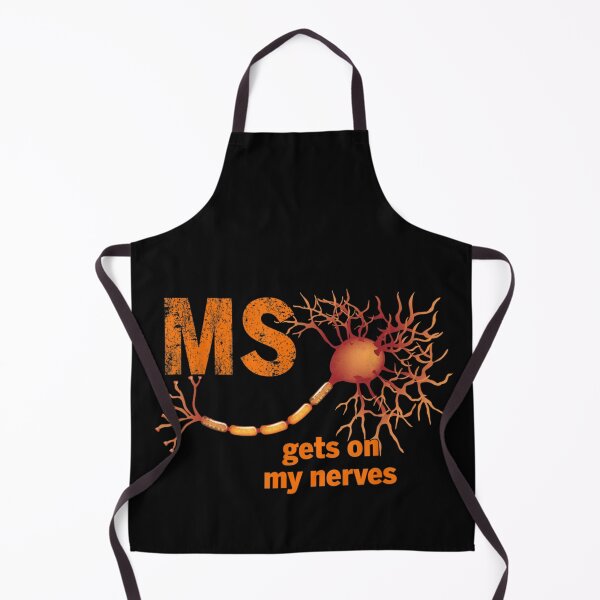 Item preview, MS Gets On My Nerves Multiple Sclerosis Awareness Nerve Cell Anatomy Art designed and sold by FloroFablem.