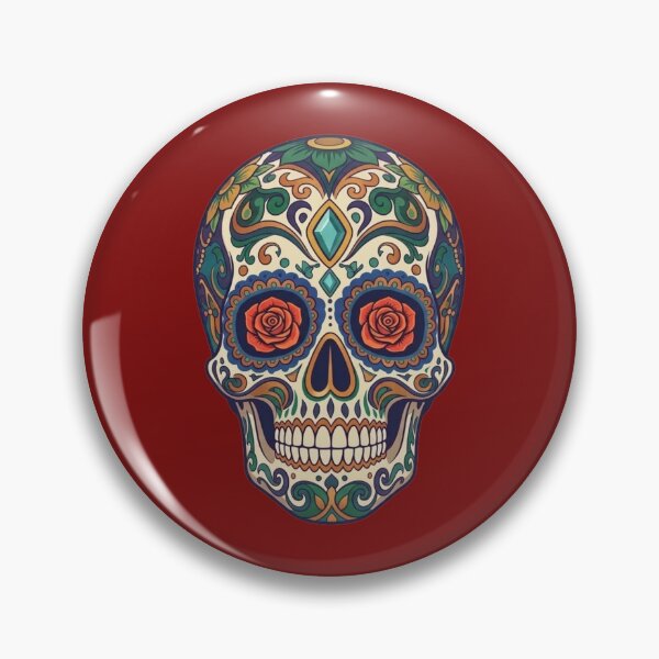 Item preview, Holy Death Sugar Skull – Mexican Día de los Muertos Art designed and sold by Cauldron Crafts.