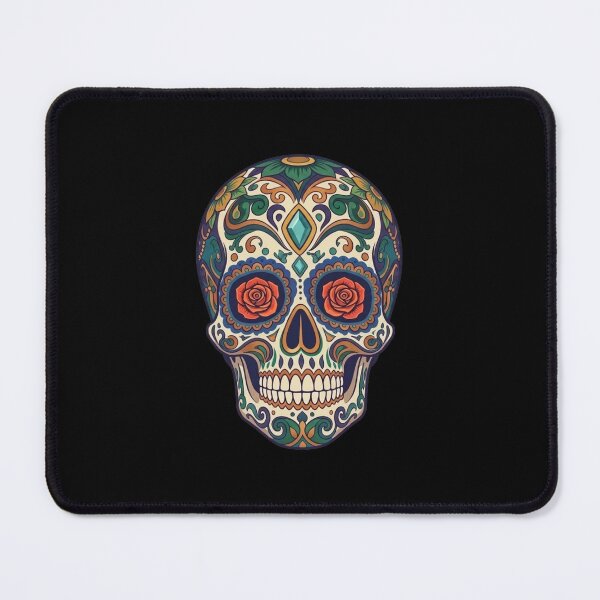 Item preview, Holy Death Sugar Skull – Mexican Día de los Muertos Art designed and sold by Cauldron Crafts.