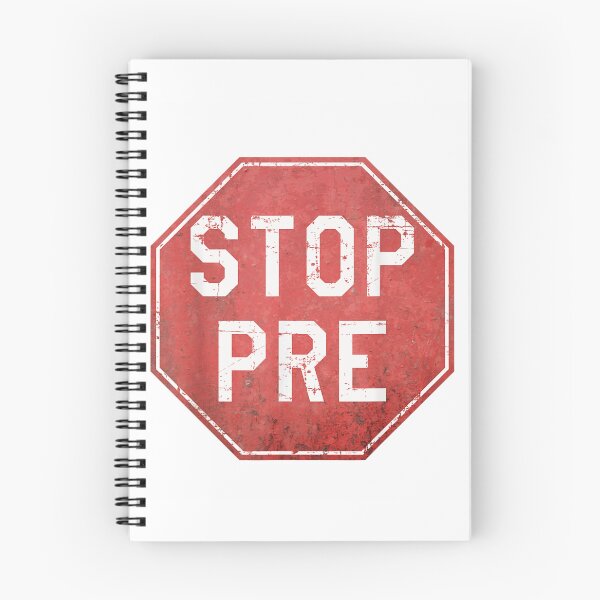 Item preview, Stop Pre Distressed Red Octagon Warning Sign Street Art Style Design designed and sold by FloroFablem.