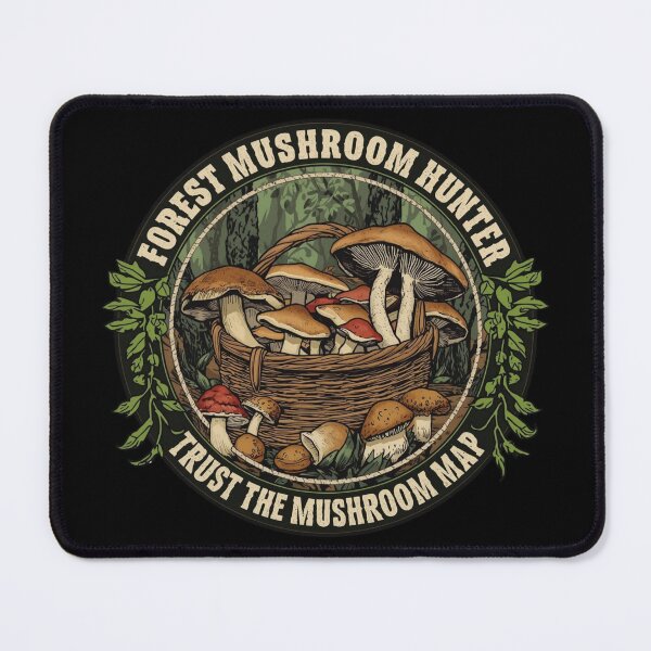 Item preview, Forest Mushroom Hunter – Wild Fungi Club designed and sold by KapiPrint.