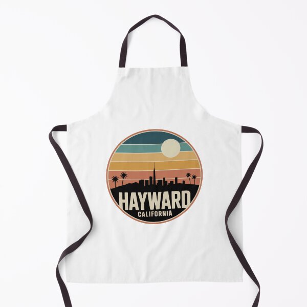 Item preview, Hayward California: Retro Skyline Sunset Circle Badge designed and sold by CircinusStore.