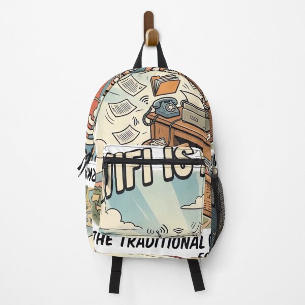 Item preview, WiFi Is My Office Funny Hot Air Balloon Remote Work Vintage Design designed and sold by urbinet.