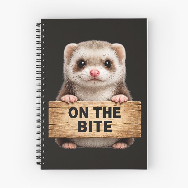 Item preview, On The Bite Cute Ferret Sticker designed and sold by EimSol.