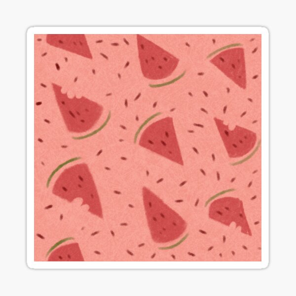 Summer Rainbow Patterns Collection - Red Sticker