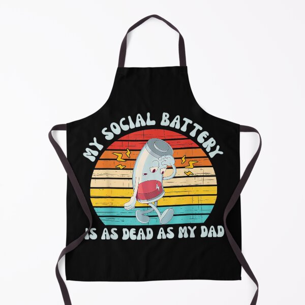 Item preview, My Social Battery is As Dead As My Dad Vintage Design designed and sold by JohnVBurks.