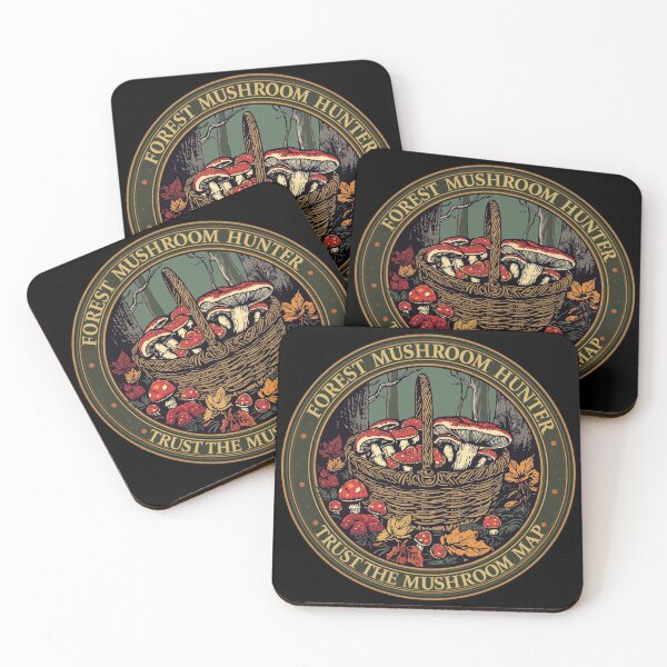Item preview, Forest Mushroom Hunter – Wild Fungi Club designed and sold by KapiPrint.