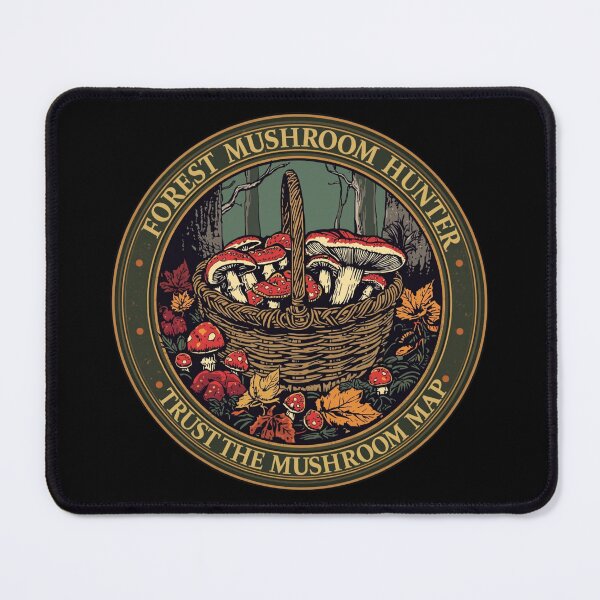 Item preview, Forest Mushroom Hunter – Wild Fungi Club designed and sold by KapiPrint.