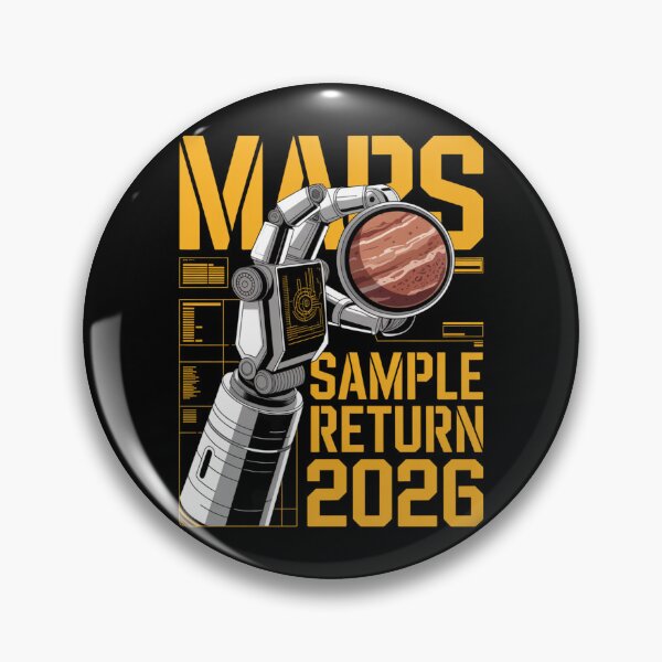 Item preview, Mars Sample Return 2026 — Robotic Claw Martian Rock Retrieval Science Tee V7 designed and sold by DarylWelsh2024.