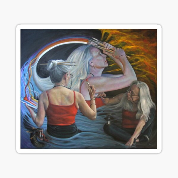 Item preview, The Artist - (large print) Oil Painting by Avril Thomas - Adelaide / South Australia Artist designed and sold by AvrilThomasart.