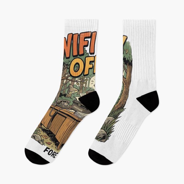 Item preview, WiFi Is My Office Forest HQ Funny Remote Work Vintage T-Shirt Design designed and sold by urbinet.