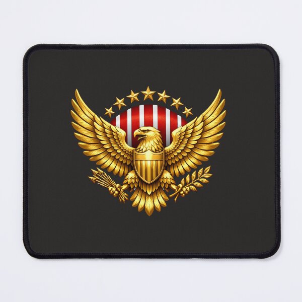 Item preview, Golden American Eagle Emblem Sticker – Patriotic Shield & Stars Design 250 years designed and sold by photoart1854.