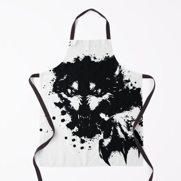 Item preview, Black and White Splatter Wolf designed and sold by Fantasy-art-z.