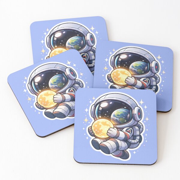 Item preview, Chibi Astronaut Hugging the Glowing Moon designed and sold by Rohan132.