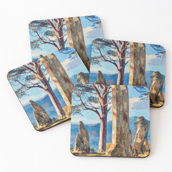 Item preview, Outlander painting of ancient Scottish Standing Stones. designed and sold by davidelder.