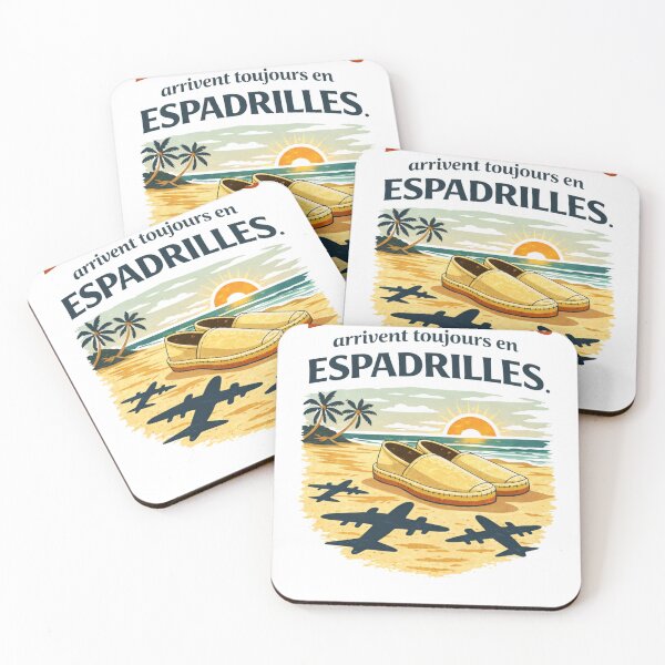 Item preview, Funny French Wordplay Shirt – Espadrilles Vintage Summer Design designed and sold by Love & Live Studio.