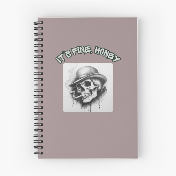 Item preview, a skull in a hat and with a cigarette designed and sold by Julitasells.