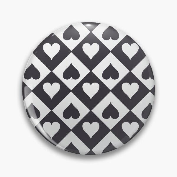 Item preview, Black and White Heart Pattern designed and sold by The Innocent Ghost Project.