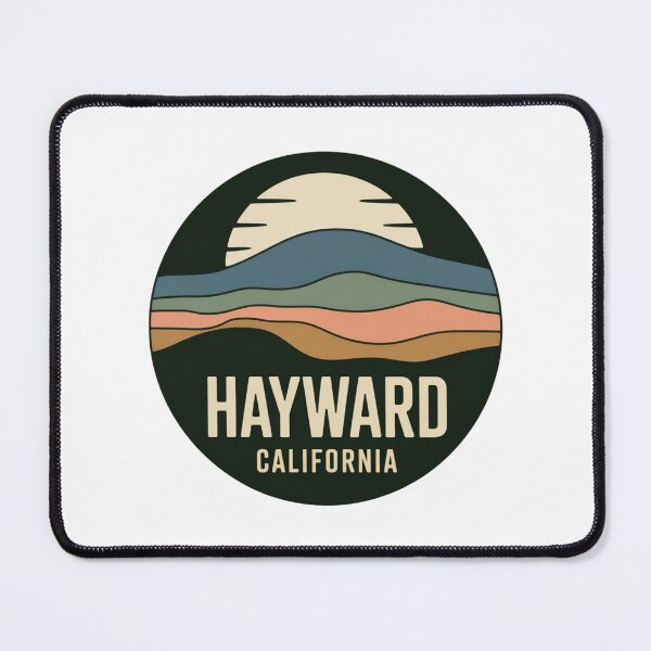 Item preview, Hayward California: Retro Minimal Landscape Badge designed and sold by CircinusStore.