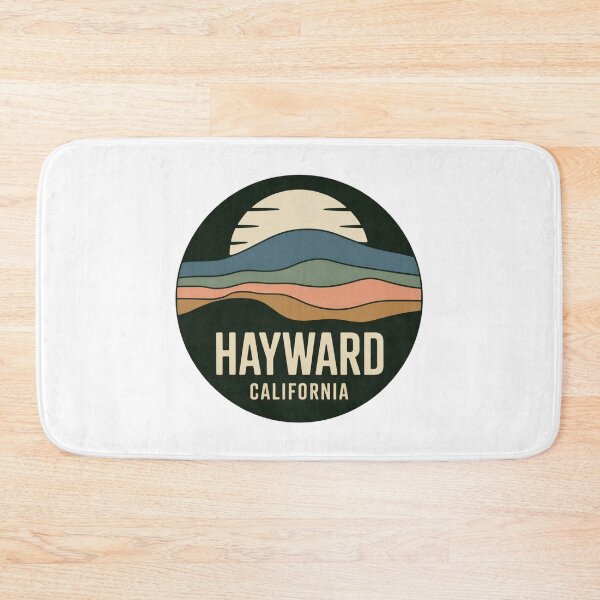 Item preview, Hayward California: Retro Minimal Landscape Badge designed and sold by CircinusStore.
