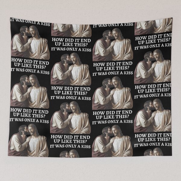 Item preview, It Started Out With A Kiss How Did It End Up Like This Christian Parody Quote designed and sold by b3ida-zl.