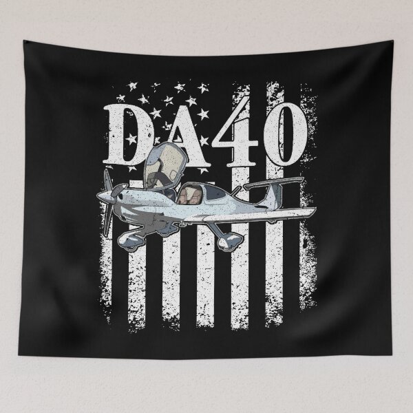 Item preview, DA40 Patriotic Pilot Vintage Flag Shirt designed and sold by Emberglowo.