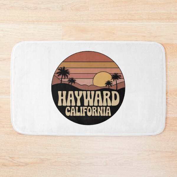 Item preview, Hayward California: Retro Sunset Palm Hills Badge designed and sold by CircinusStore.