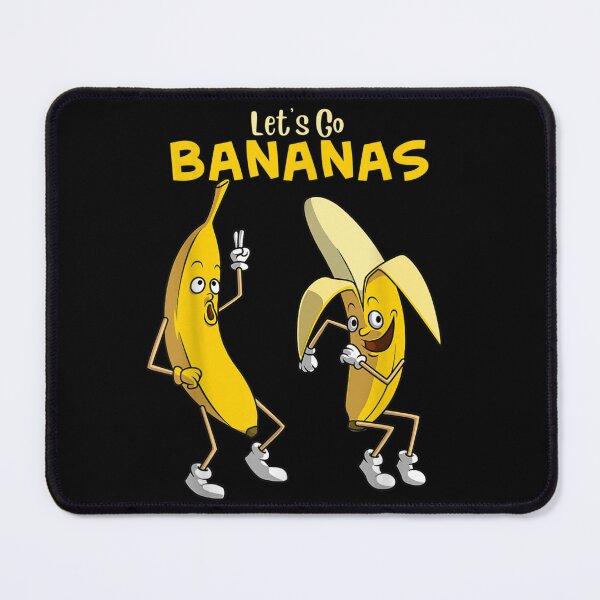 Item preview, Let's Go Bananas Funny Dancing Fruit Cartoon Characters Yellow Food Humor designed and sold by playrify.