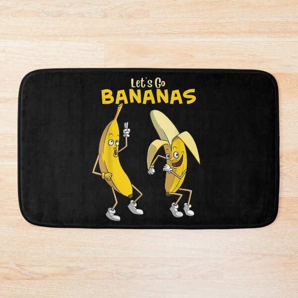 Item preview, Let's Go Bananas Funny Dancing Fruit Cartoon Characters Yellow Food Humor designed and sold by playrify.