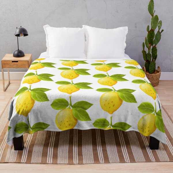 Item preview, Vibrant Fresh Lemon with Green Leaves Illustration designed and sold by poonzapoon.