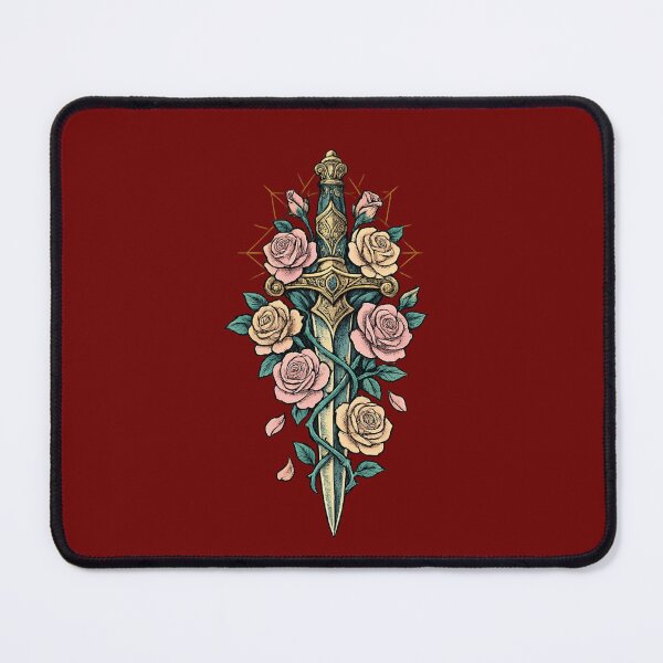 Item preview, Ornate Dagger Entwined With Blooming Roses designed and sold by VibeMax.