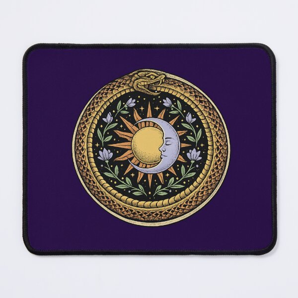 Item preview, Ouroboros Snake Sun Moon Celestial Circle designed and sold by VibeMax.