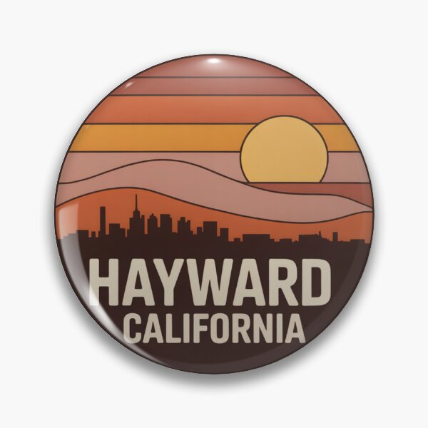 Item preview, Hayward California: Skyline Sunset Badge designed and sold by CircinusStore.
