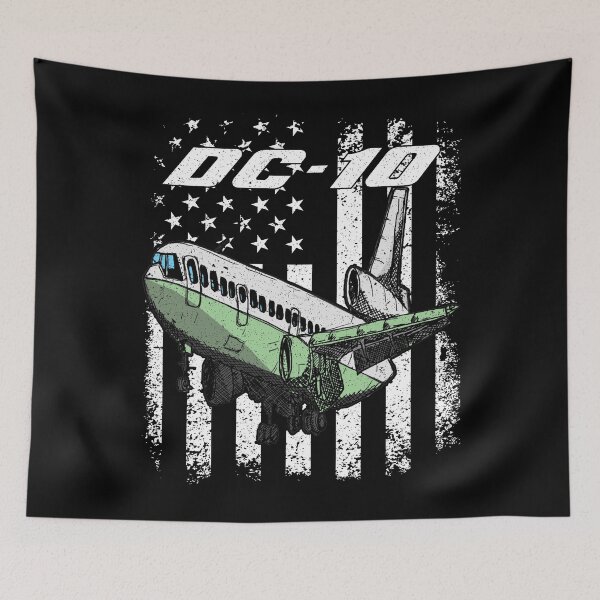 Item preview, DC-10 Patriotic Airplane Vintage Shirt designed and sold by Emberglowo.