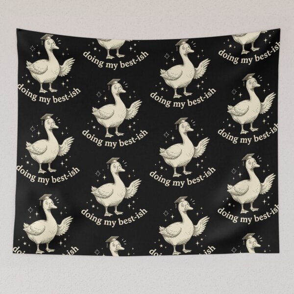 Item preview, Doing My Best-ish Goose Wearing A Graduation Cap designed and sold by b3ida-zl.