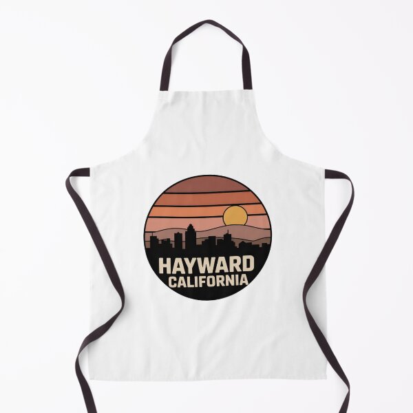 Item preview, Hayward California: Retro Sunset Skyline Hills Badge designed and sold by CircinusStore.