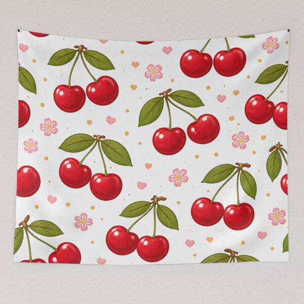 Item preview, Cherry print designed and sold by RiaBubble.