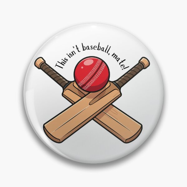 Item preview, Funny Cricket Quote with Bats and Ball designed and sold by LoudVictory.