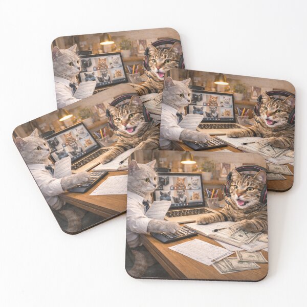 Item preview, Funny Pets Moments. Working Day designed and sold by Nika Art Studio.