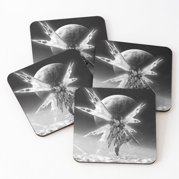 Item preview, Strike Freedom Gundam Seed Destiny earth space colony digital art black white designed and sold by sabartgunpla.