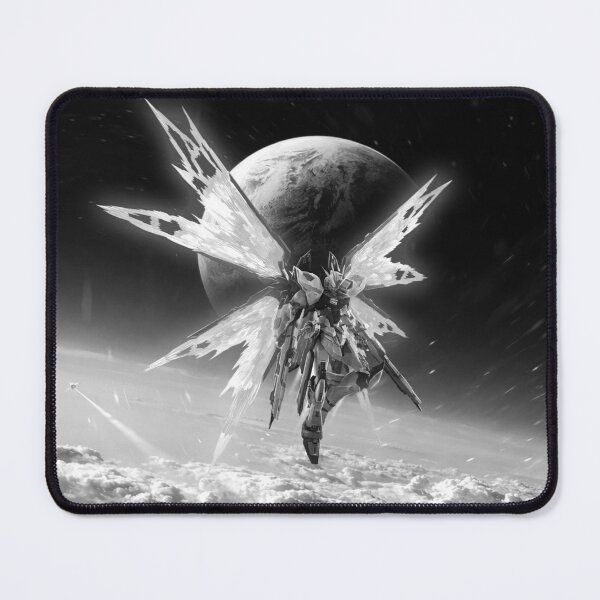 Item preview, Strike Freedom Gundam Seed Destiny earth space colony digital art black white designed and sold by sabartgunpla.
