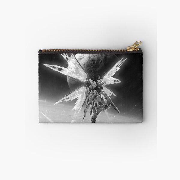Item preview, Strike Freedom Gundam Seed Destiny earth space colony digital art black white designed and sold by sabartgunpla.