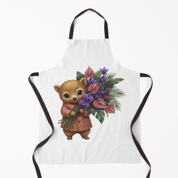 Item preview, Baby Anteater with Purple Orchids designed and sold by Teeny Quities.