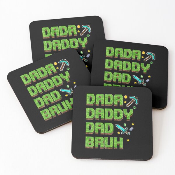 Item preview, Dada Daddy Dad Bruh Father's Day Miner Dad Game Pixel Birthday Boy designed and sold by b3ida-zl.