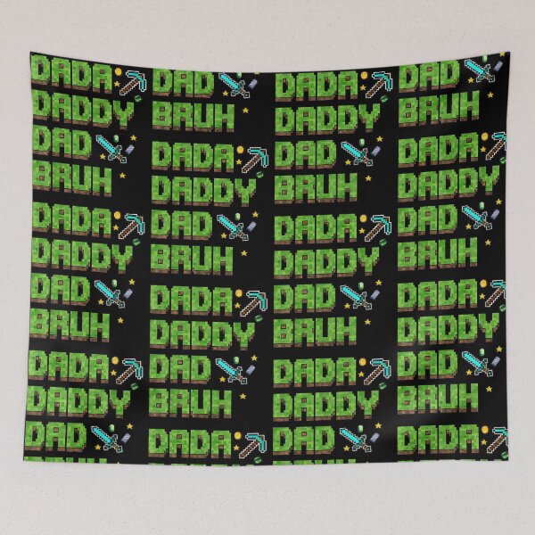 Item preview, Dada Daddy Dad Bruh Father's Day Miner Dad Game Pixel Birthday Boy designed and sold by b3ida-zl.