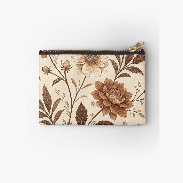 Item preview, Classic Vintage Floral Beige Pattern designed and sold by Print culturee.